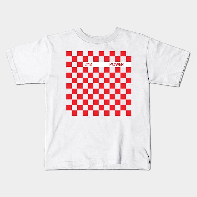 Will Power Racing Flag Kids T-Shirt by GreazyL